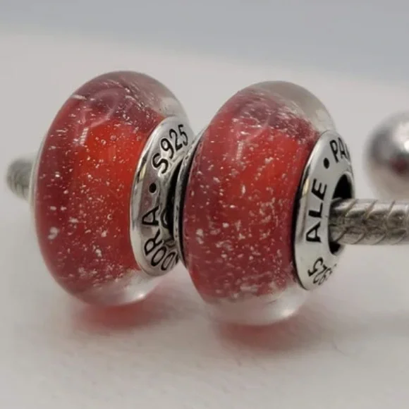 Pandora Jewelry Pandora Pair Of Snow White Signature Murano